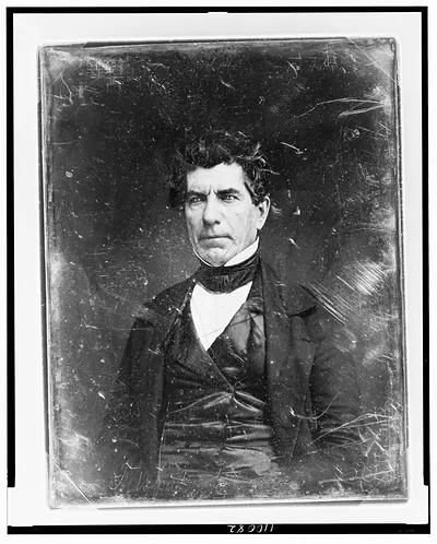 Unidentified man, daguerreotype portrait, mid-19th century
