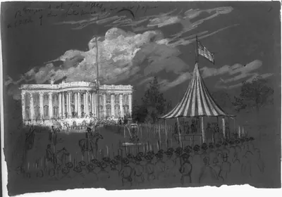 Flag raising at the White House