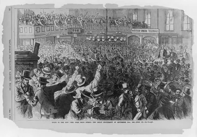 Scene in the New York Gold room during the excitement of September 24th, 1869