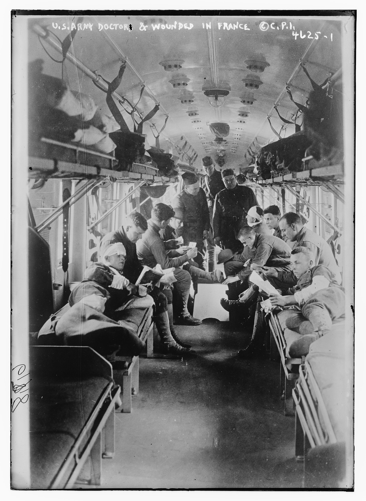 U.S. Army Dr. & wounded in Fr., n/a — historic photograph