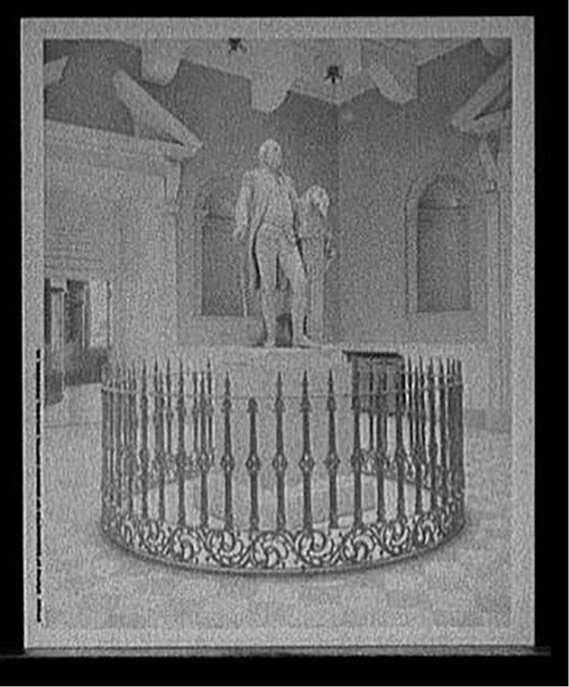 Statue of Washington by Houdon, Capitol building, Richmond, Va., c[1908] — historic photograph