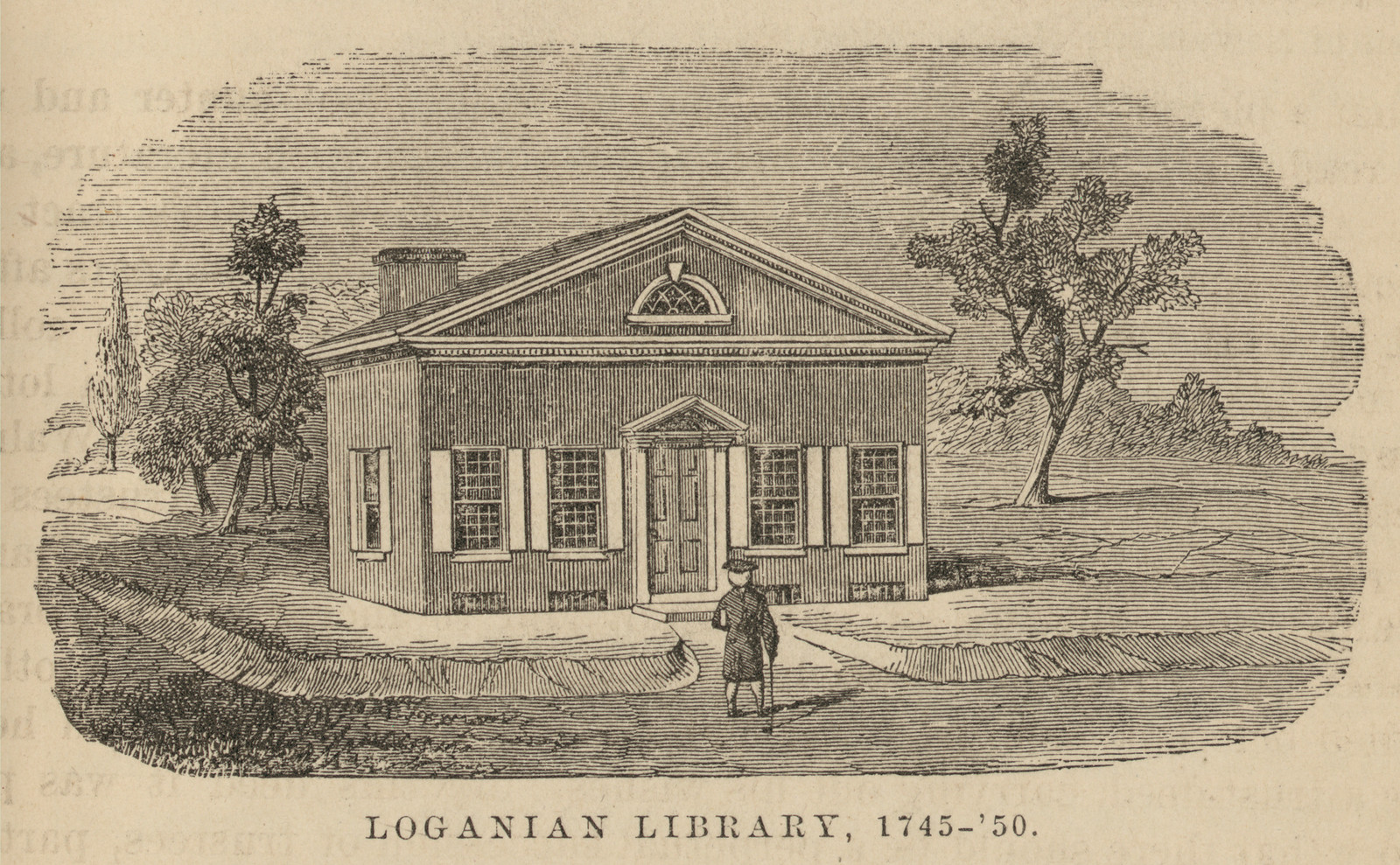 Loganian Library, 1745-'50 — historic image