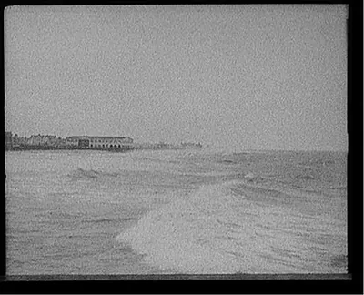 [A Windy day along the coast, Asbury Park, N.J.]