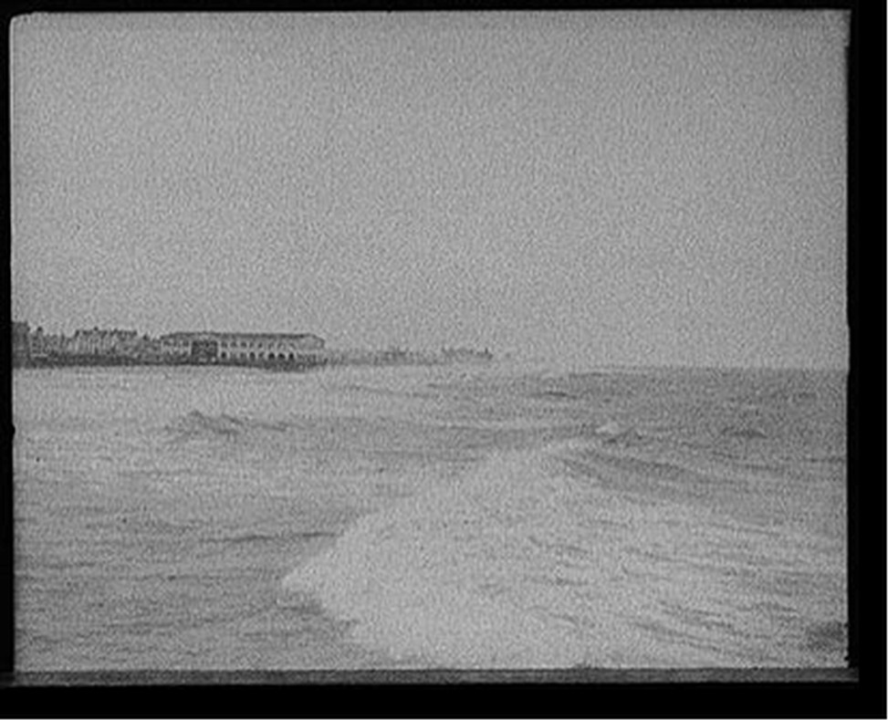 [A Windy day along the coast, Asbury Park, N.J.], [1905?] — historic photograph