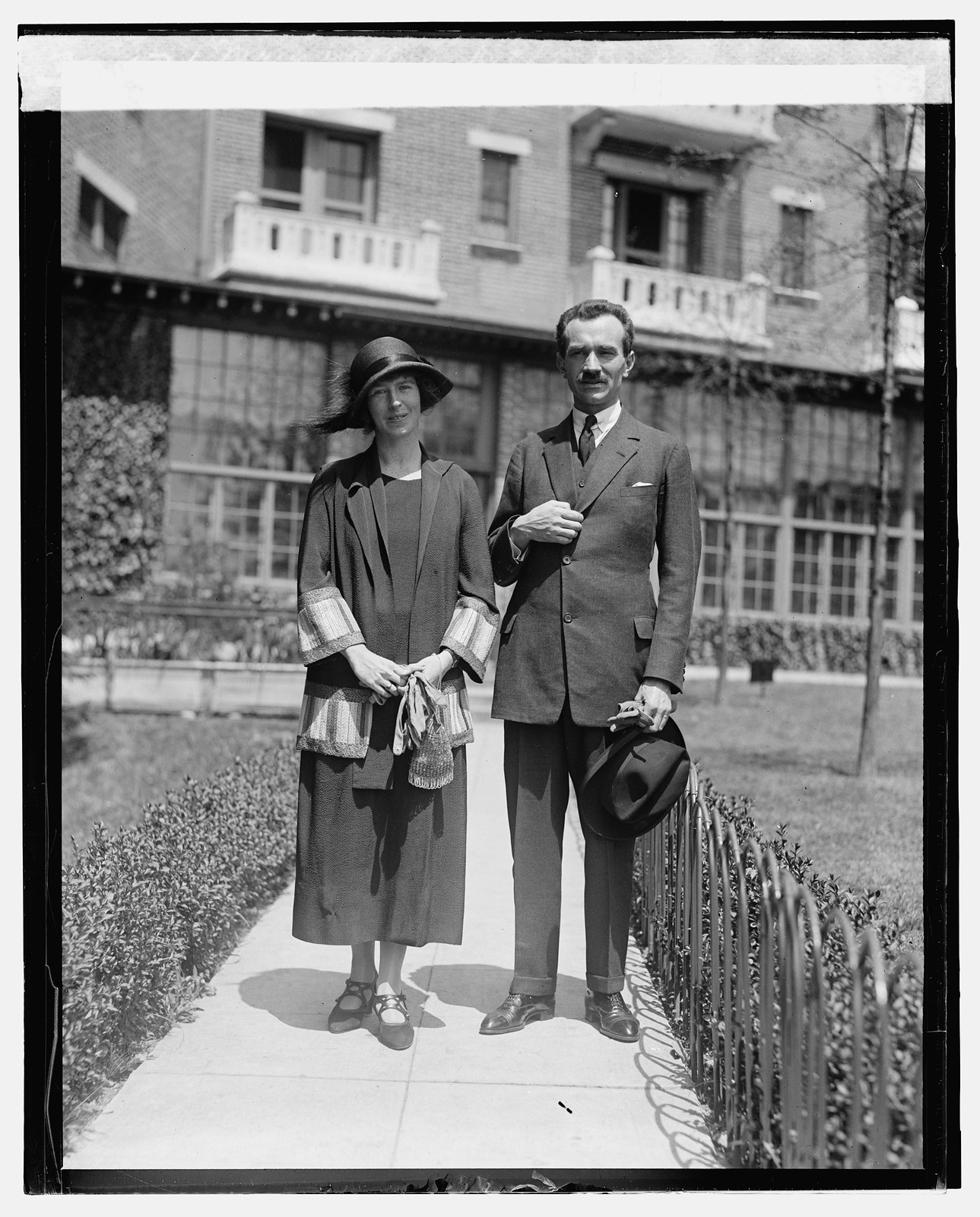 Mary Wallace, Dr. Chas. Bruggmann, [5/3/24], [1924 May 3] — historic photograph