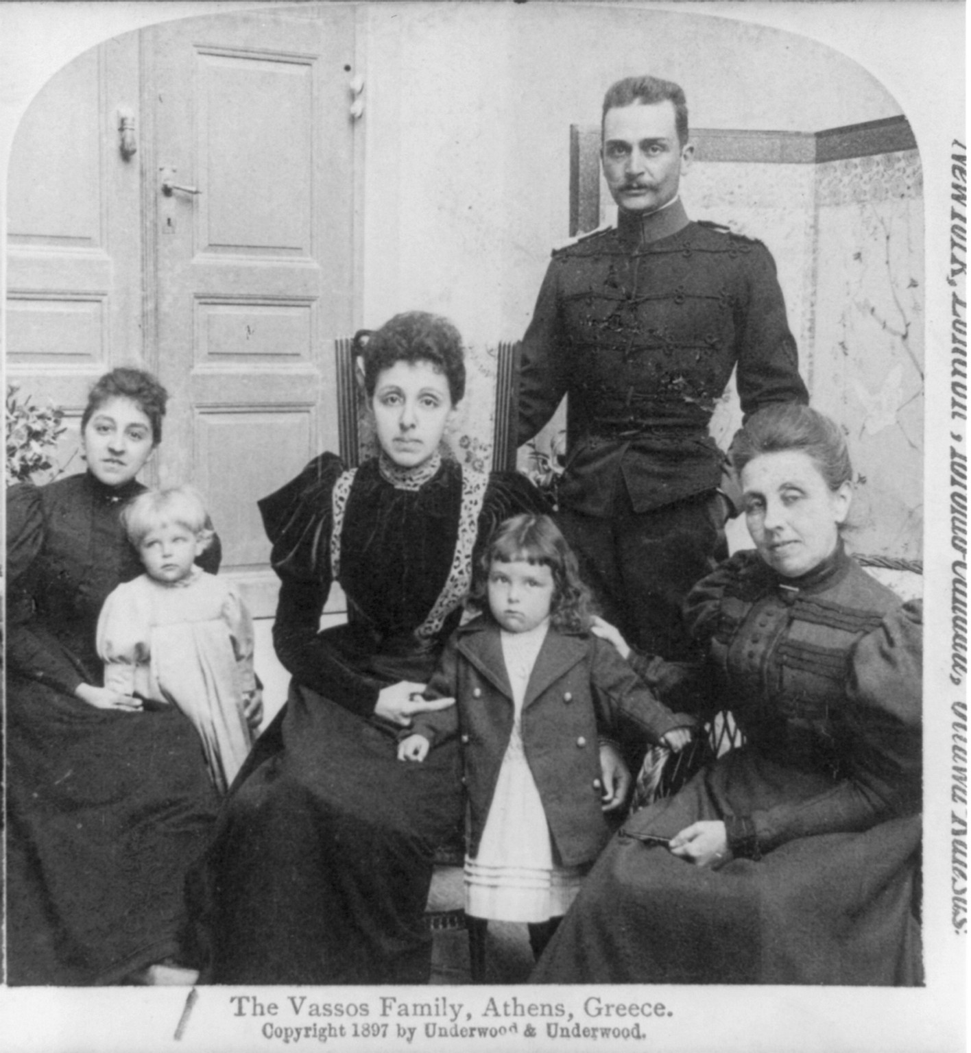The Vassos Family, Athens, Greece, c1897. — historic photograph