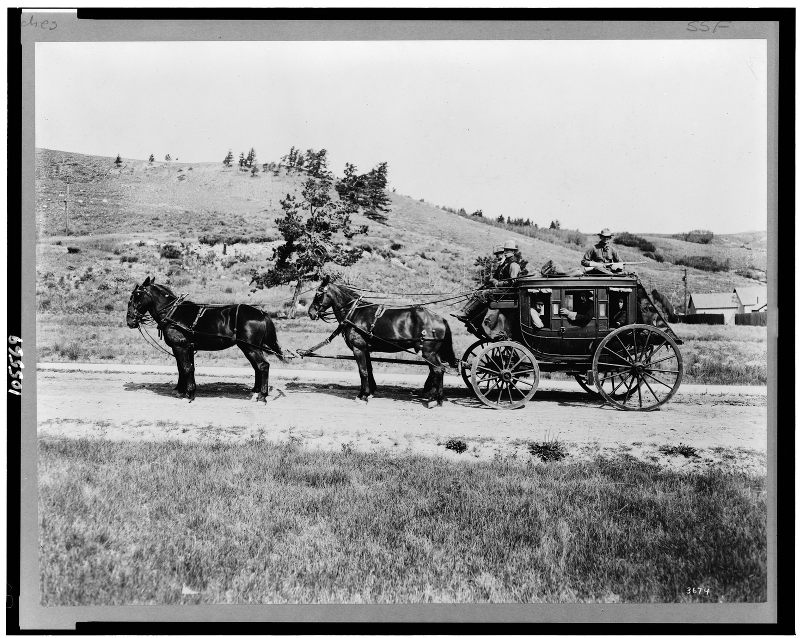 [Old stagecoach, Yellowstone National Park, Wyoming], c1913. — historic photograph