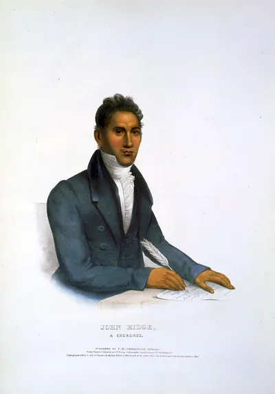 John Ridge, a Cherokee / drawn, printed & coloured at I.T. Bowen's Lithographic Establishment.