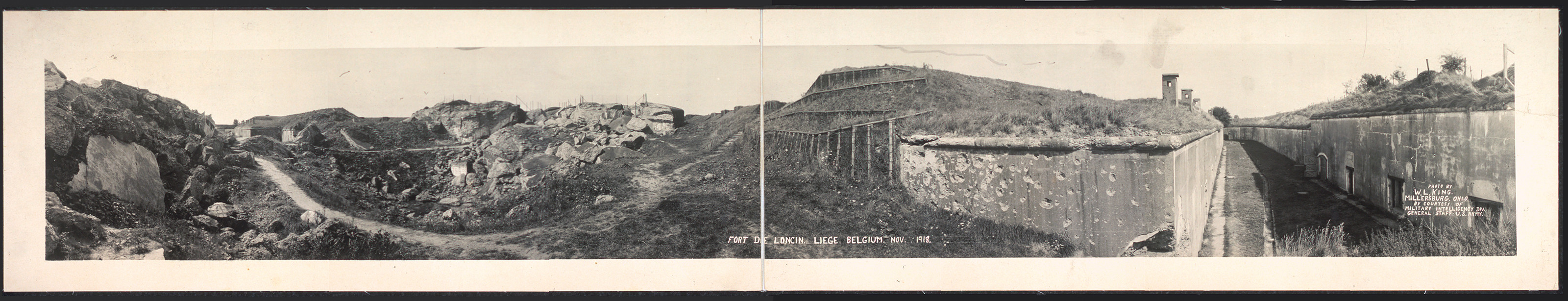 Fort de Loncin, Liege, Belgium, 1918, 1918 — historic image