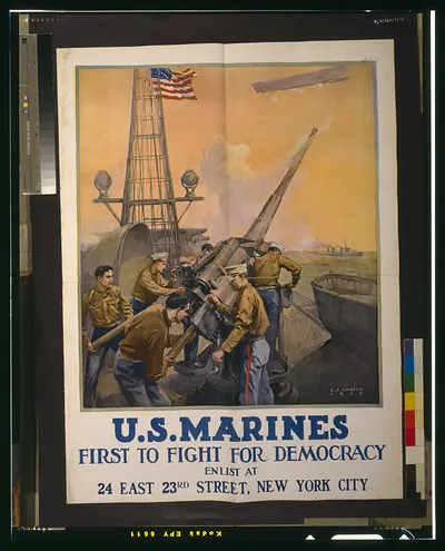 U.S. Marines - first to fight for democracy / L.A. Shafer 1917.