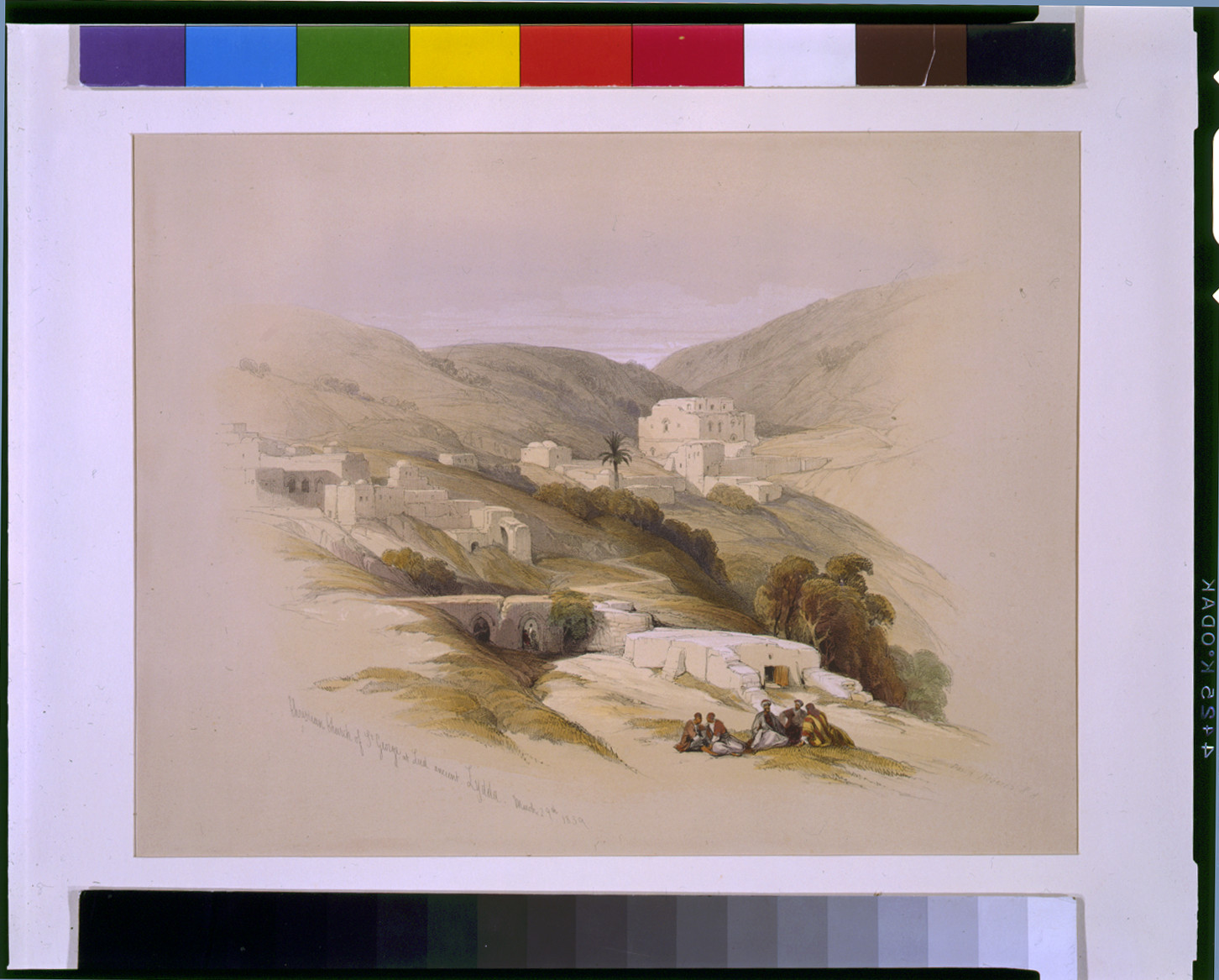 Christian Church of St George at Lud ancient Lydda March 29 1839 / David Roberts, R.A., [published 1843] — antique lithograph