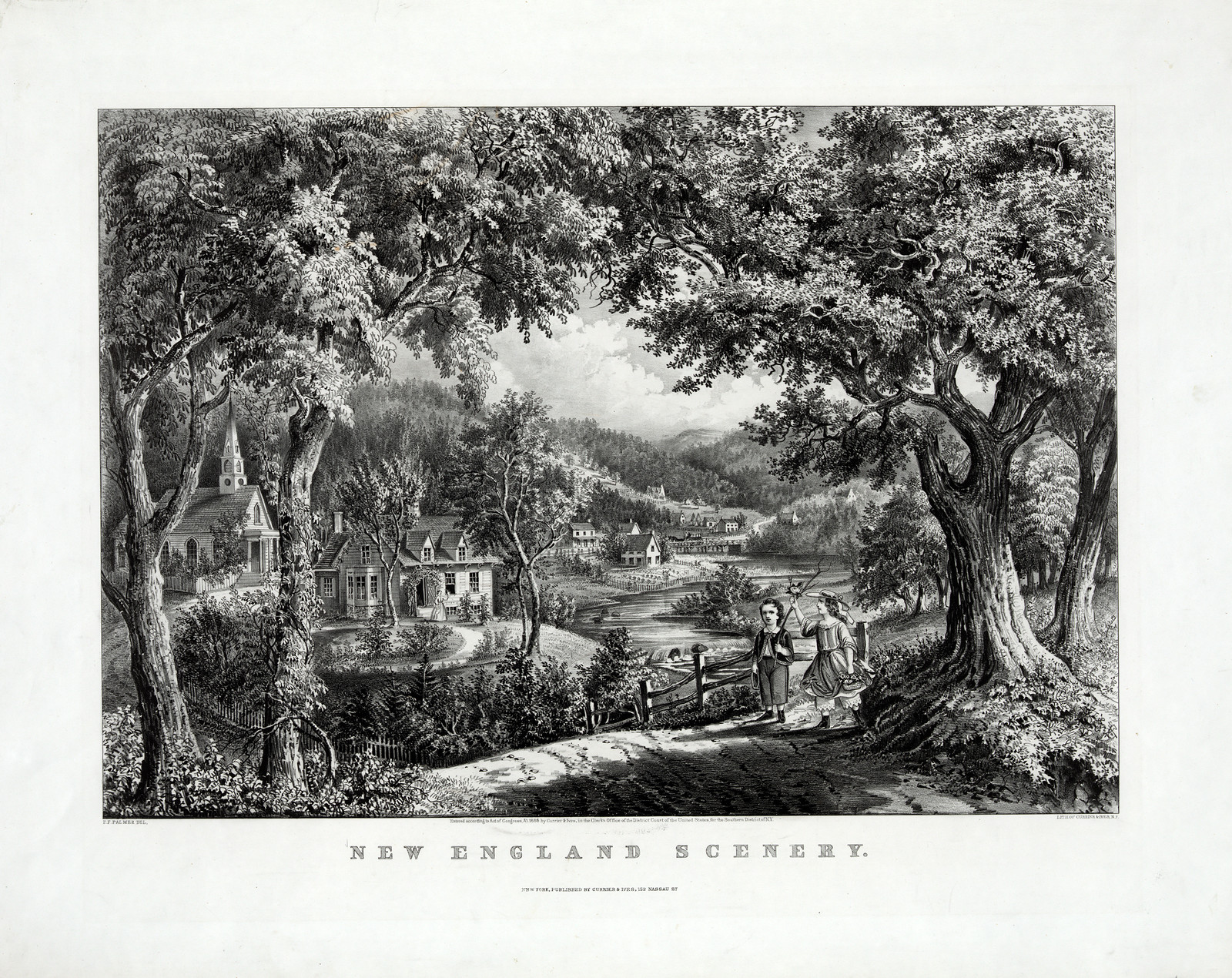 New England Scenery — historic image