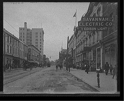 Broughton Street, looking east, Savannah, Ga.