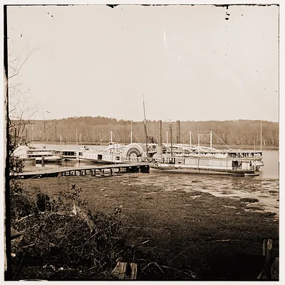 Appomattox River Virginia. Medical supply boat CONNECTICUT