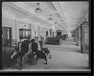 [The Concourse, Fort William Henry Hotel, Lake George, N.Y.]