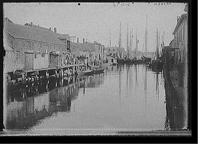 [Old fishing docks, Portland, Maine]