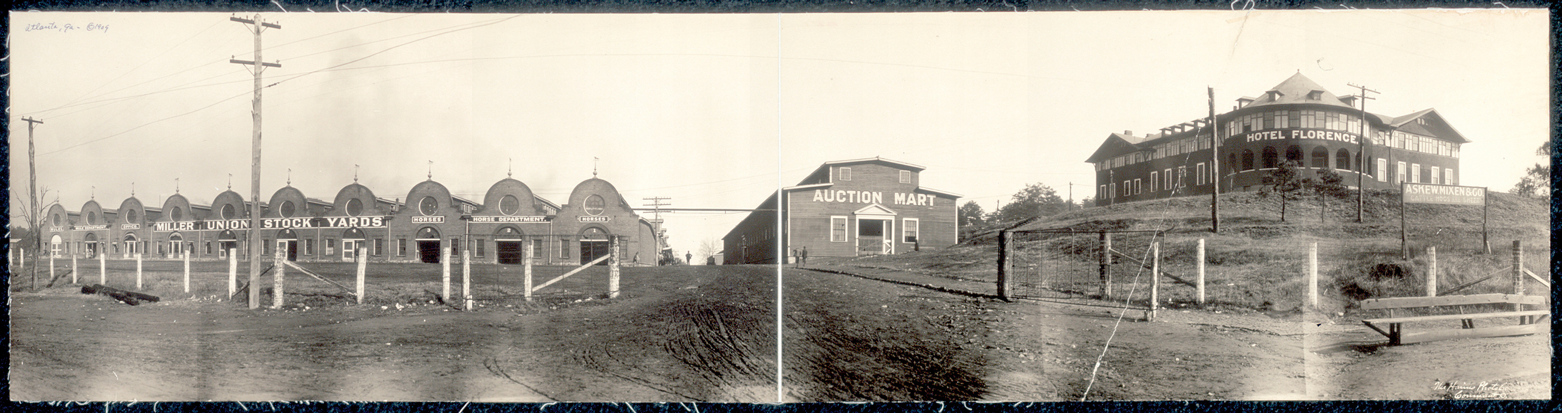 Union Stockyards, Atlanta, Georgia, 1909, 1909 — historic image
