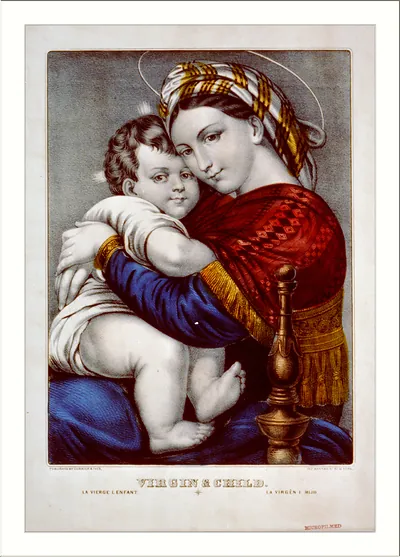 Virgin & child: la vierge l enfant / la virgén e hijo