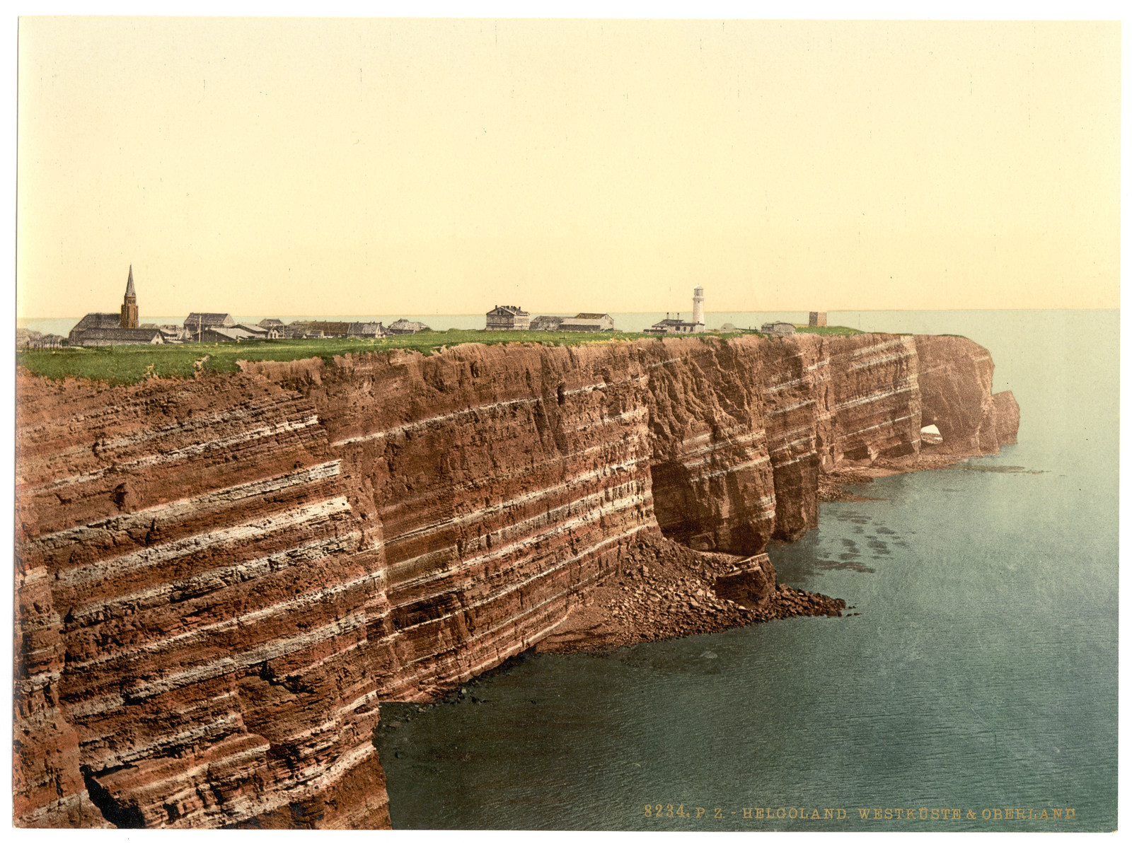 West Beach and the Oberland Helgoland Germany, [between ca. 1890 and ca. 1900]. — historic print