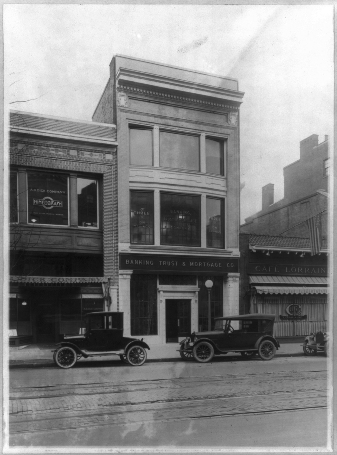 The Banking Trust & Mortgage Co. (exterior), 1409 H Street, N.W.?, Washington, D.C., [1921?] — historic photograph