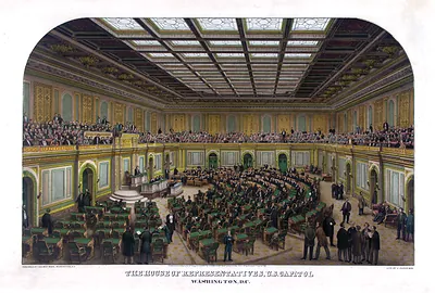 The House of Representatives, U.S. Capitol, Washington, D.C. [1866]