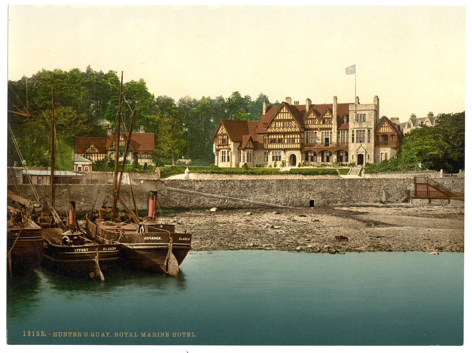 Royal Marine Hotel Hunters Quay Scotland, [between ca. 1890 and ca. 1900]. — historic print