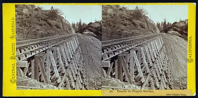 Trestle in Clipper Ravine, near Clipper Gap