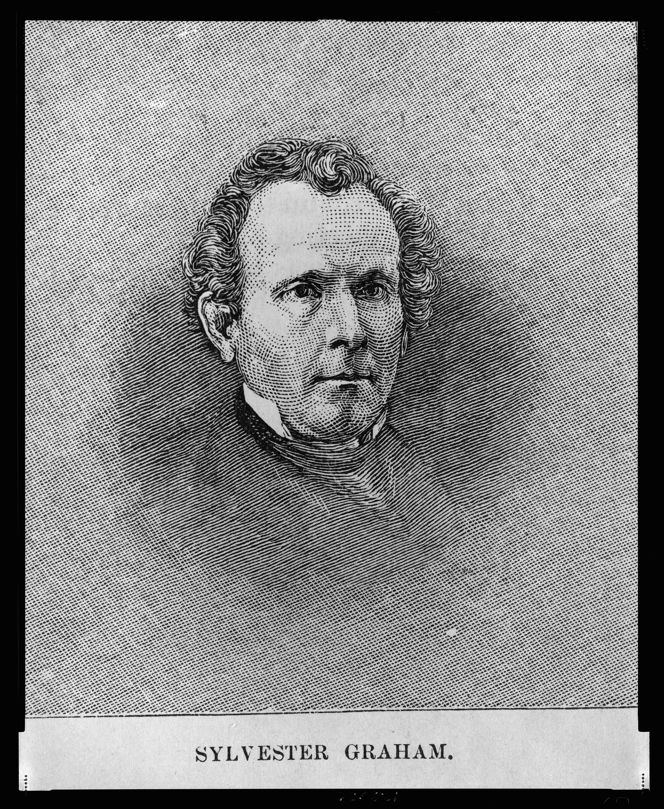 Sylvester Graham, New York : Harper & Brothers, 1880. — antique engraving