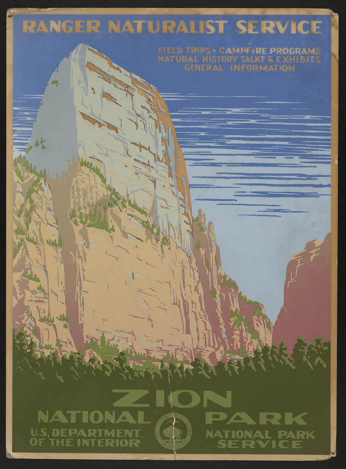 Zion National Park, Ranger Naturalist Service — historic image