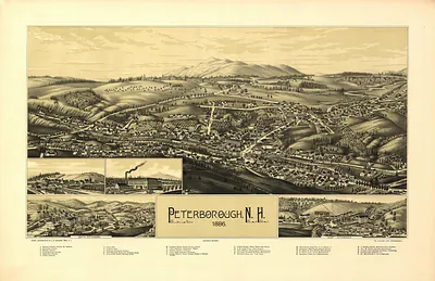 NH Peterborough 1886 MAP