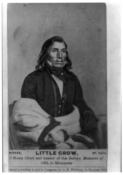 Little Crow, Sioux chief and leader of Indian Massacre of 1862 in Minnesota