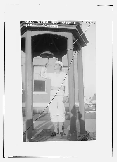 Bell Watch, Naval Tr. Sch. -- Newport, R.I. neg. cracked