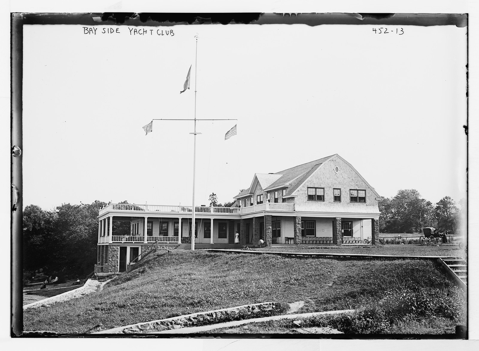 Bay Side Yacht Club, exterior, n/a — historic photograph