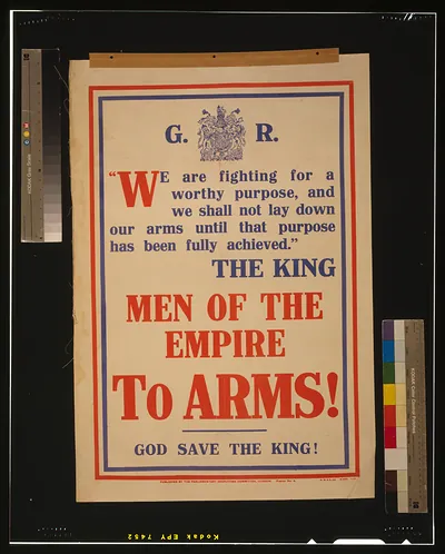 Men of the empire to arms! God save the king! / H.W. & V., Ld.