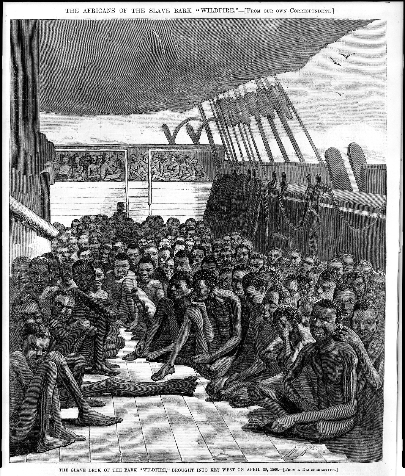 Historic Photo Print - The Africans of the slave bark Wildfire, 1860 (1) — historic print