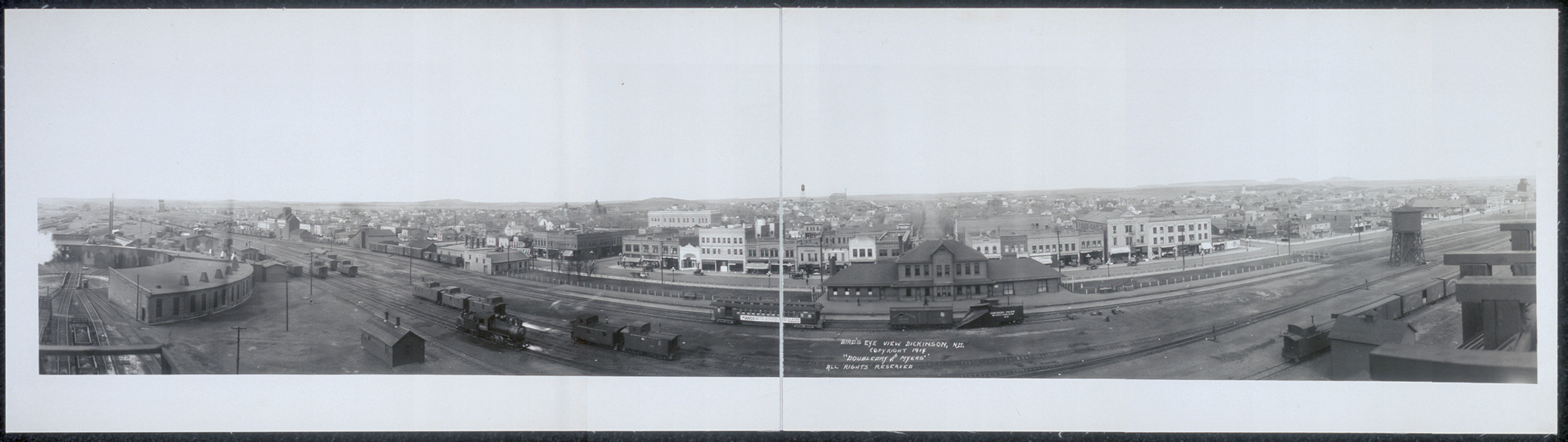 Birds eye view, Dickinson, North Dakota, 1914, 1914 — historic image