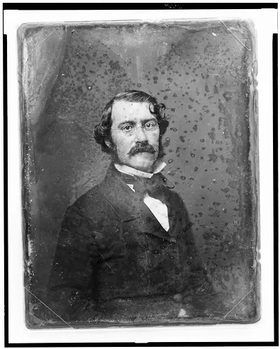 [Xavier Donald MacLeod, half-length portrait, nearly facing front, with mustache and spectacles]