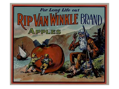 For Long Life Eat Rip Van Winkle Brand Apples