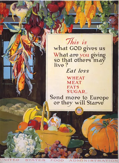 This is what God gives us: WWI food conservation poster
