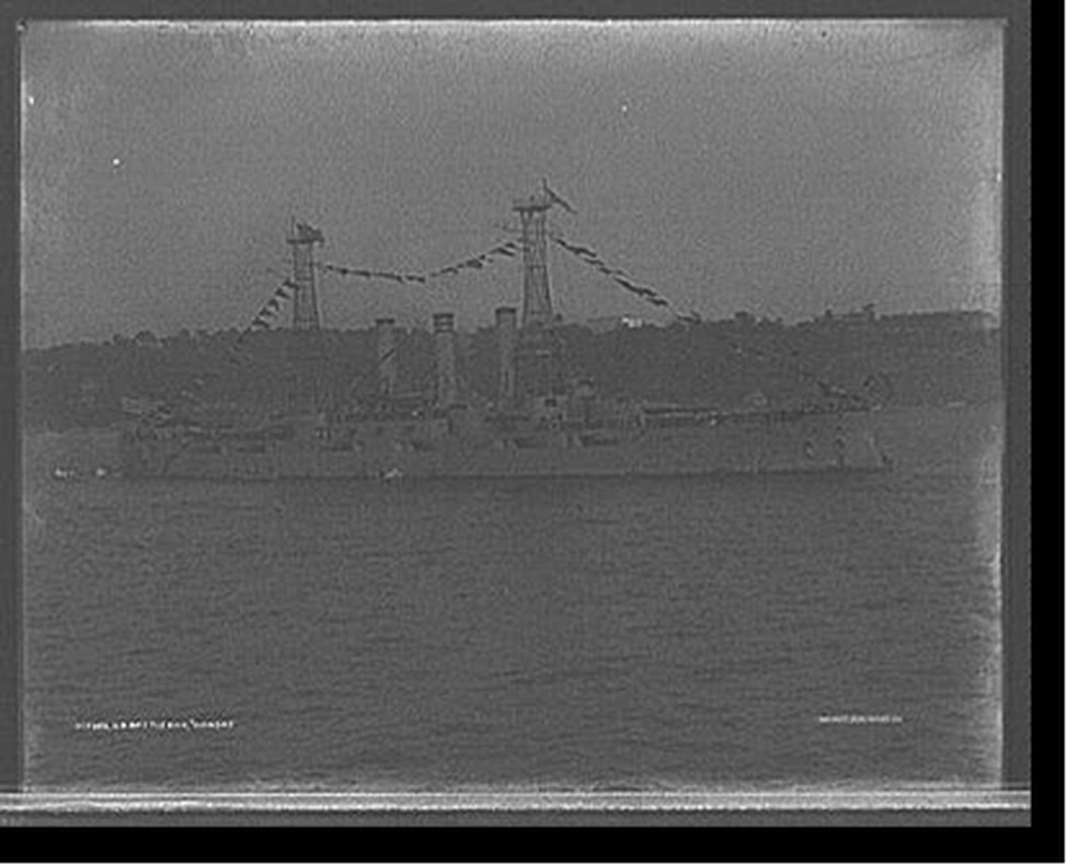 U.S. battleship Kansas, [1909] — historic photograph