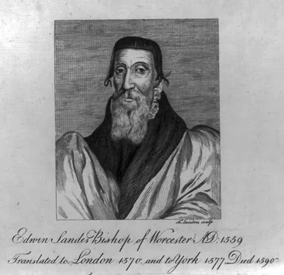 Bishop Edwin Sandes, 1559-1590