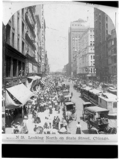 Looking north on State St., Chicago, Ill.