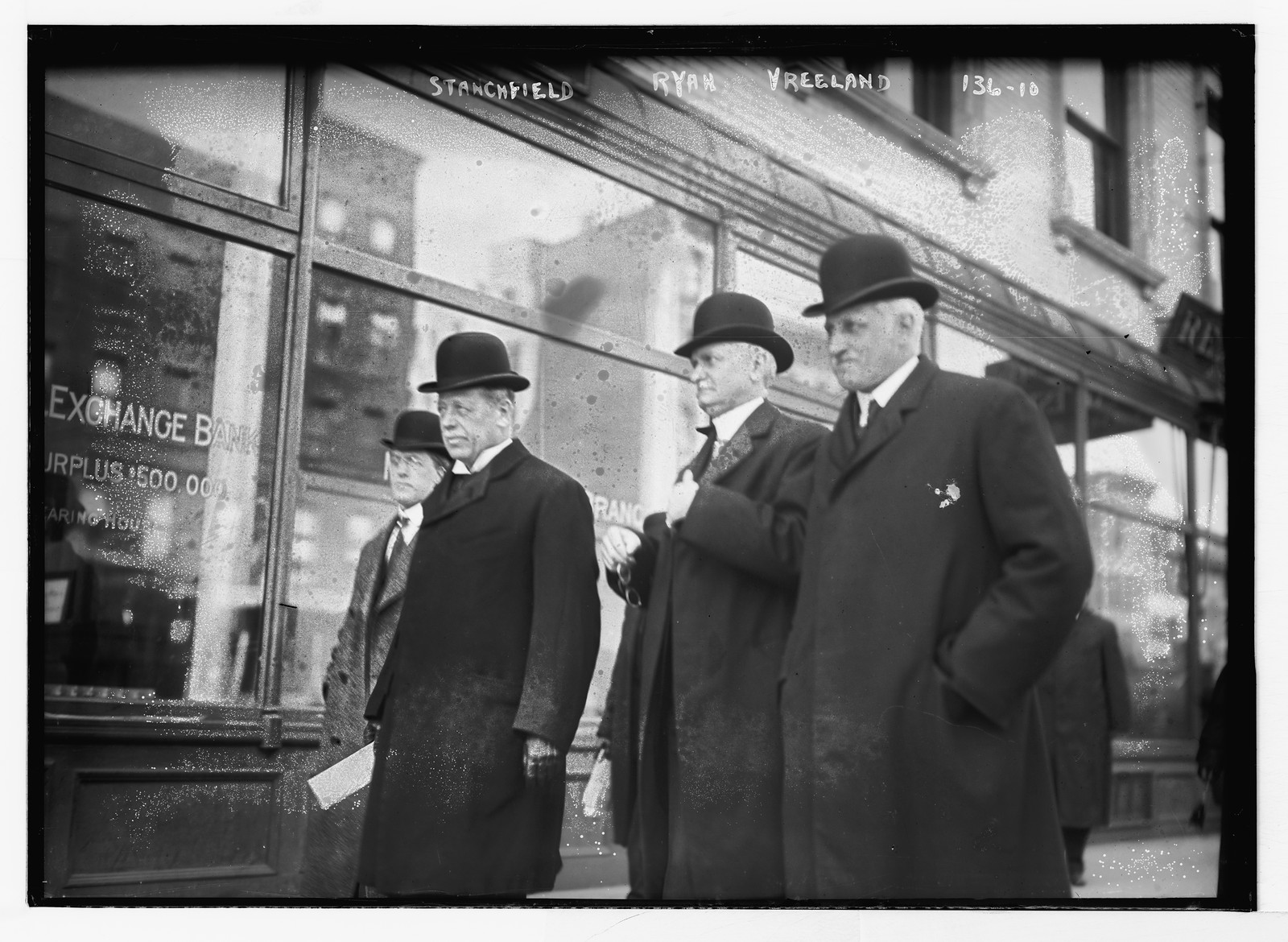Stanchfield, Ryan, and Vreeland walking together, New York, n/a — historic photograph
