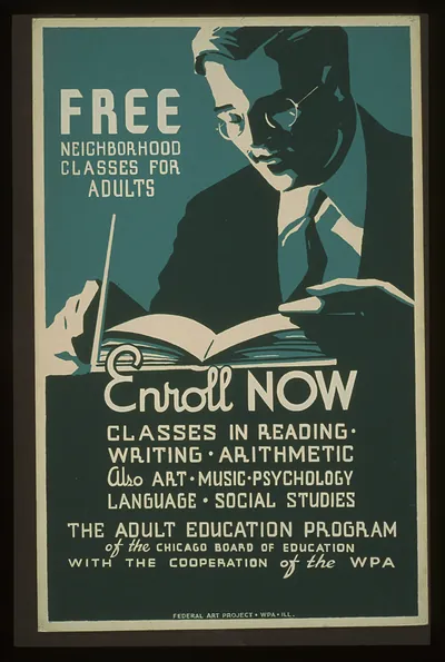 Free neighborhood classes for adults Enroll now (S) Classes in reading - writing - arit
