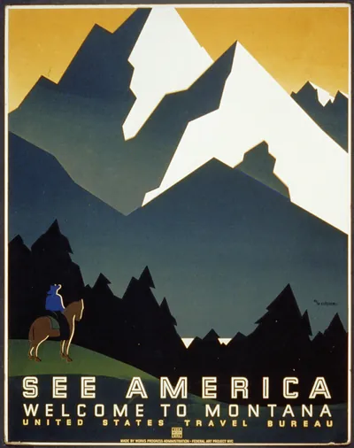 See America Welcome to Montana / M. Weitzman.