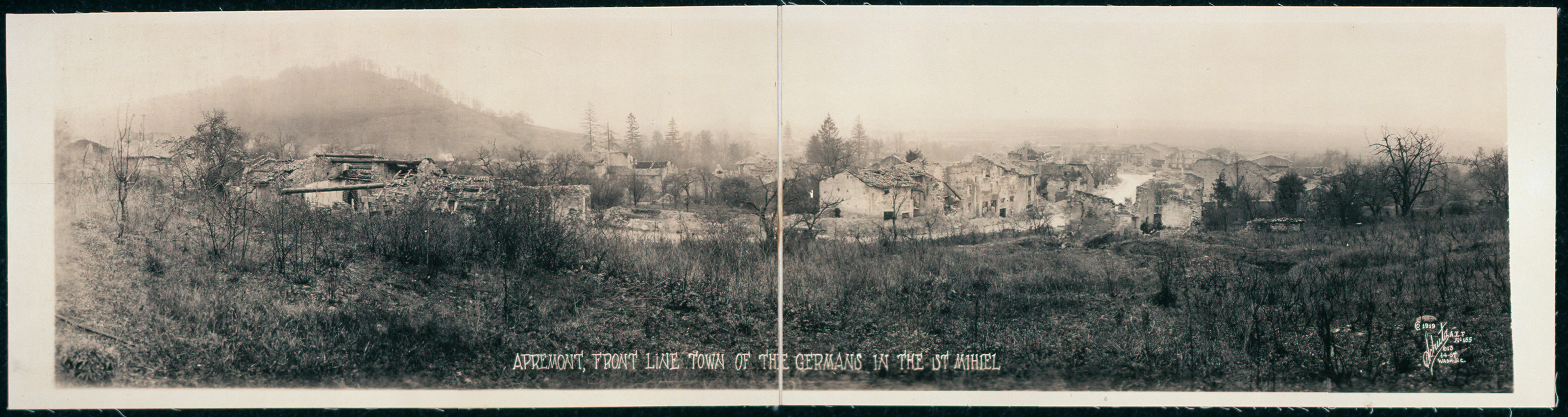 Apremont, German front line St. Mihiel, France, 1918, 1918 — historic image