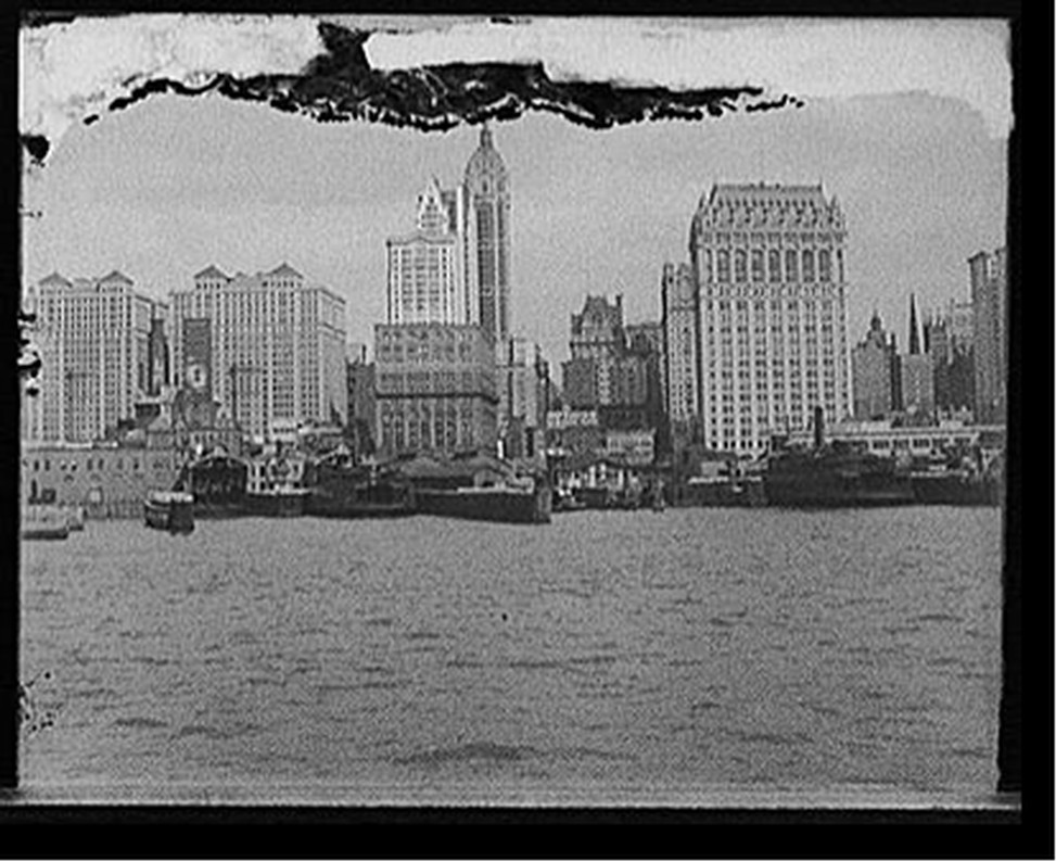 [Sky scrapers from Cortlandt Street Ferry, New York, N.Y.], [between 1905 and 1910] — historic photograph