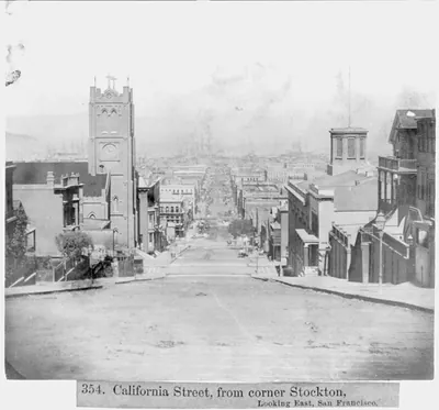 California Street, from corner Stockton - looking East, San Francisco