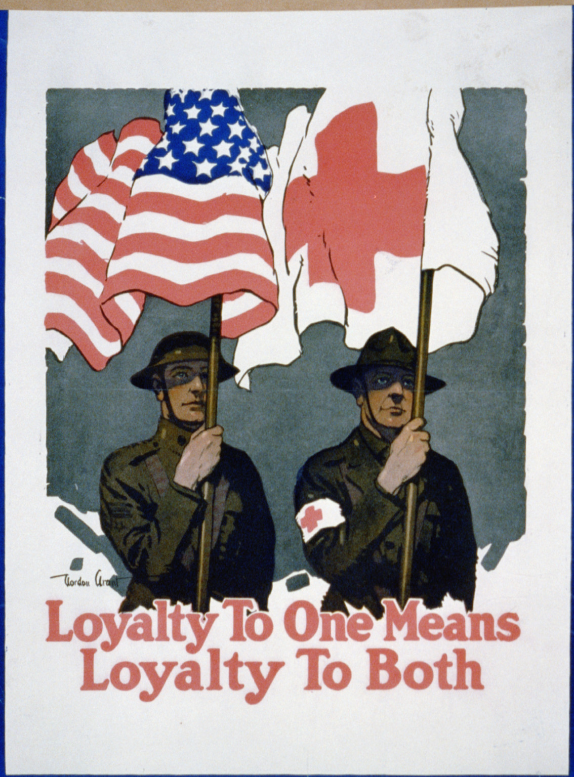 Loyalty to one means loyalty to both / Gordon Grant., [between 1914 and 1918] — vintage poster
