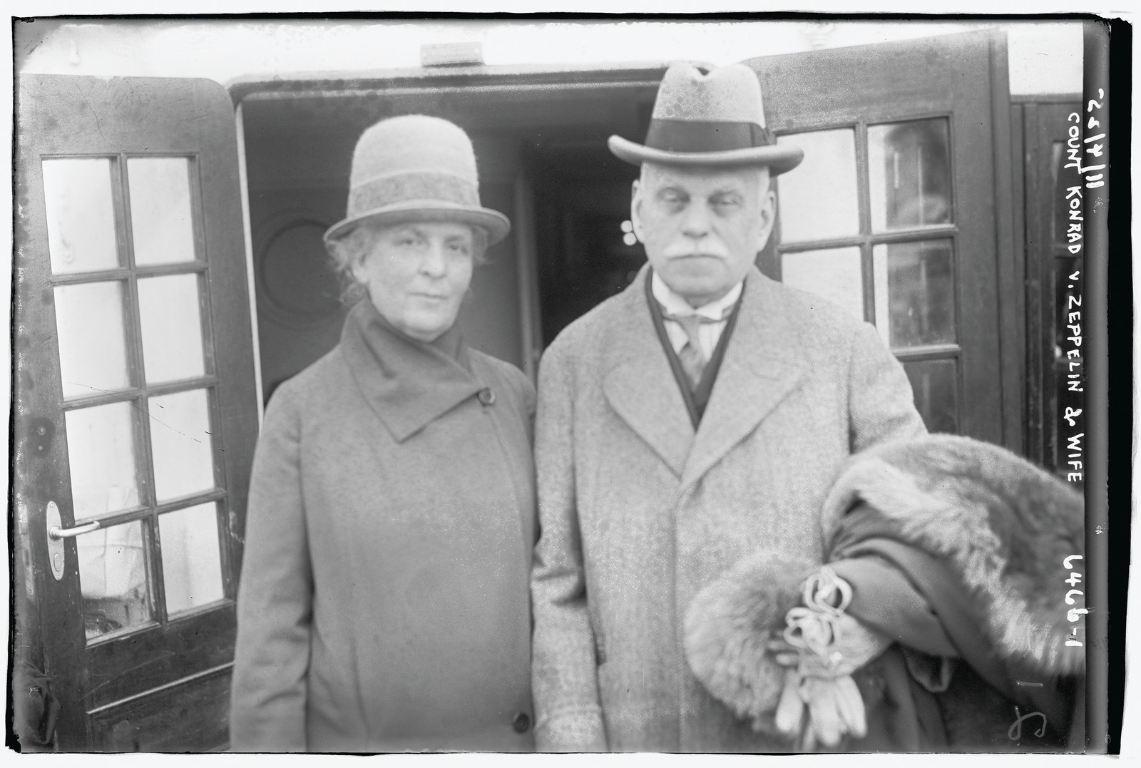 Count Konrad V. Zeppelin & wife, n/a — historic photograph